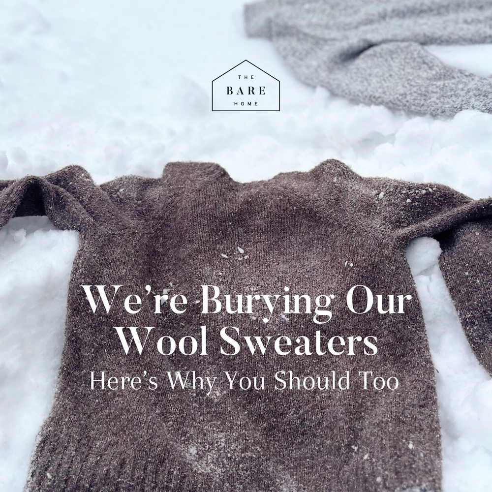 Snow Washing Snow Washing: Nature’s Zero-Waste Dry Cleaner – The Bare Home