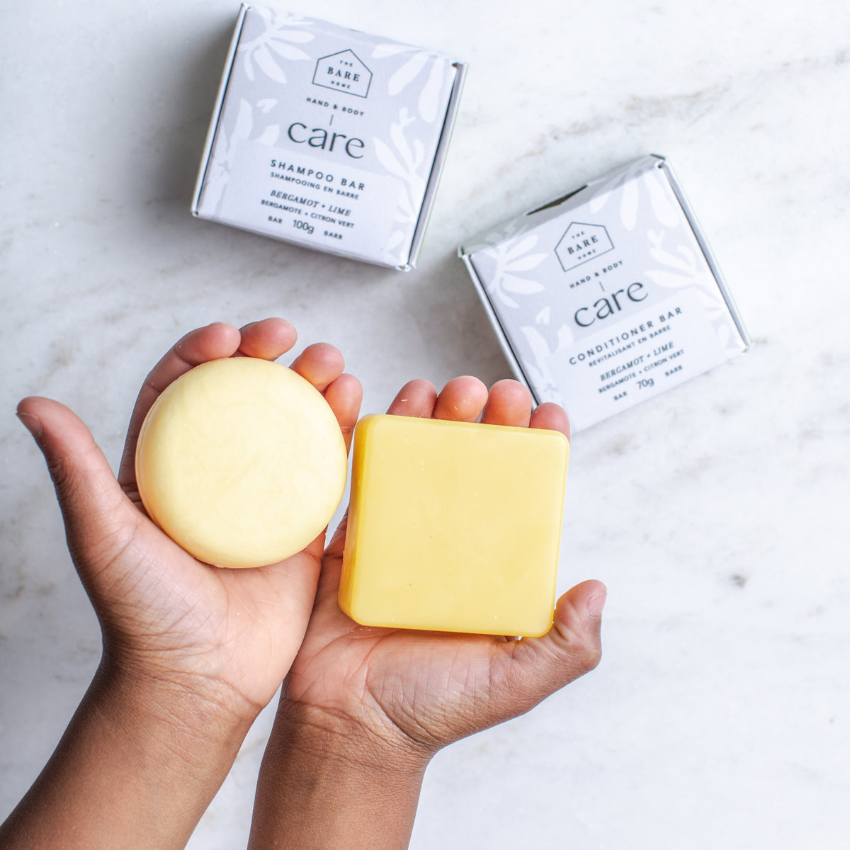 Shampoo + Conditioner Bar Bundle Bergamot + Lime