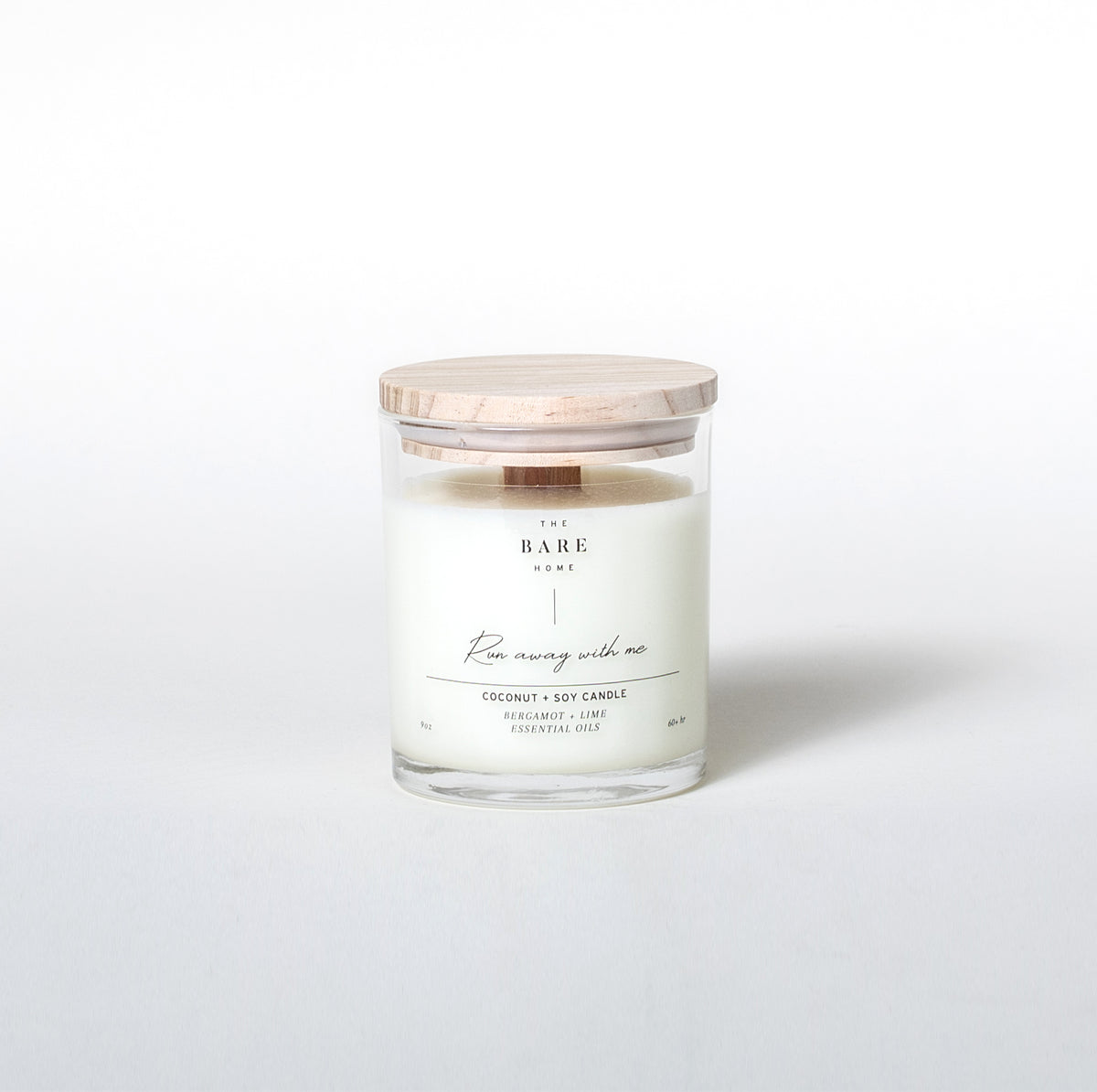coconut + soy candle wooden wick candle 