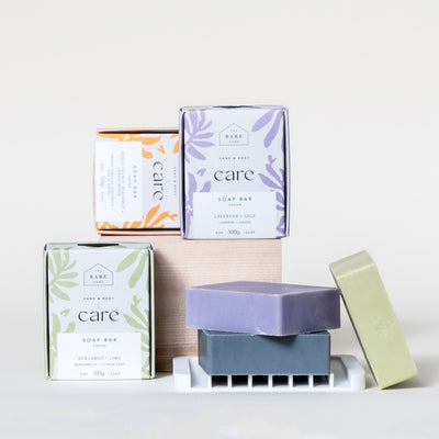 Hand & Body Bar Collection with Soap Tray