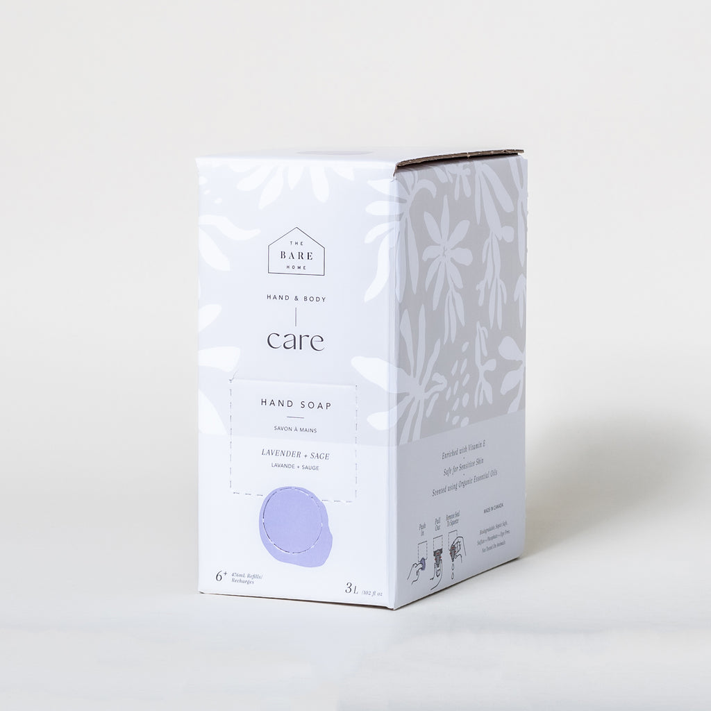HAND SOAP 3 LITRE REFILL BOX LAVENDER + SAGE