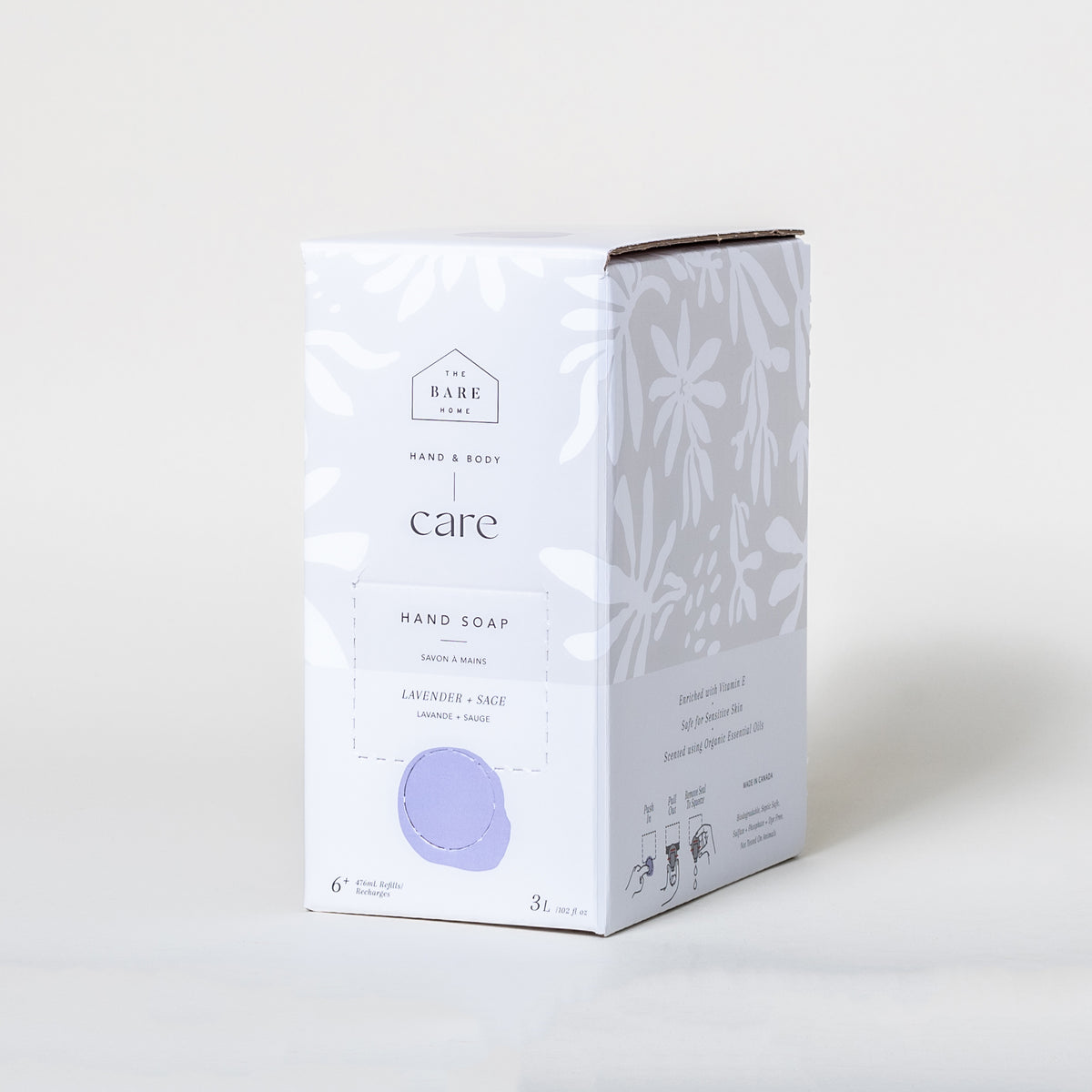 HAND SOAP 3 LITRE REFILL BOX LAVENDER + SAGE