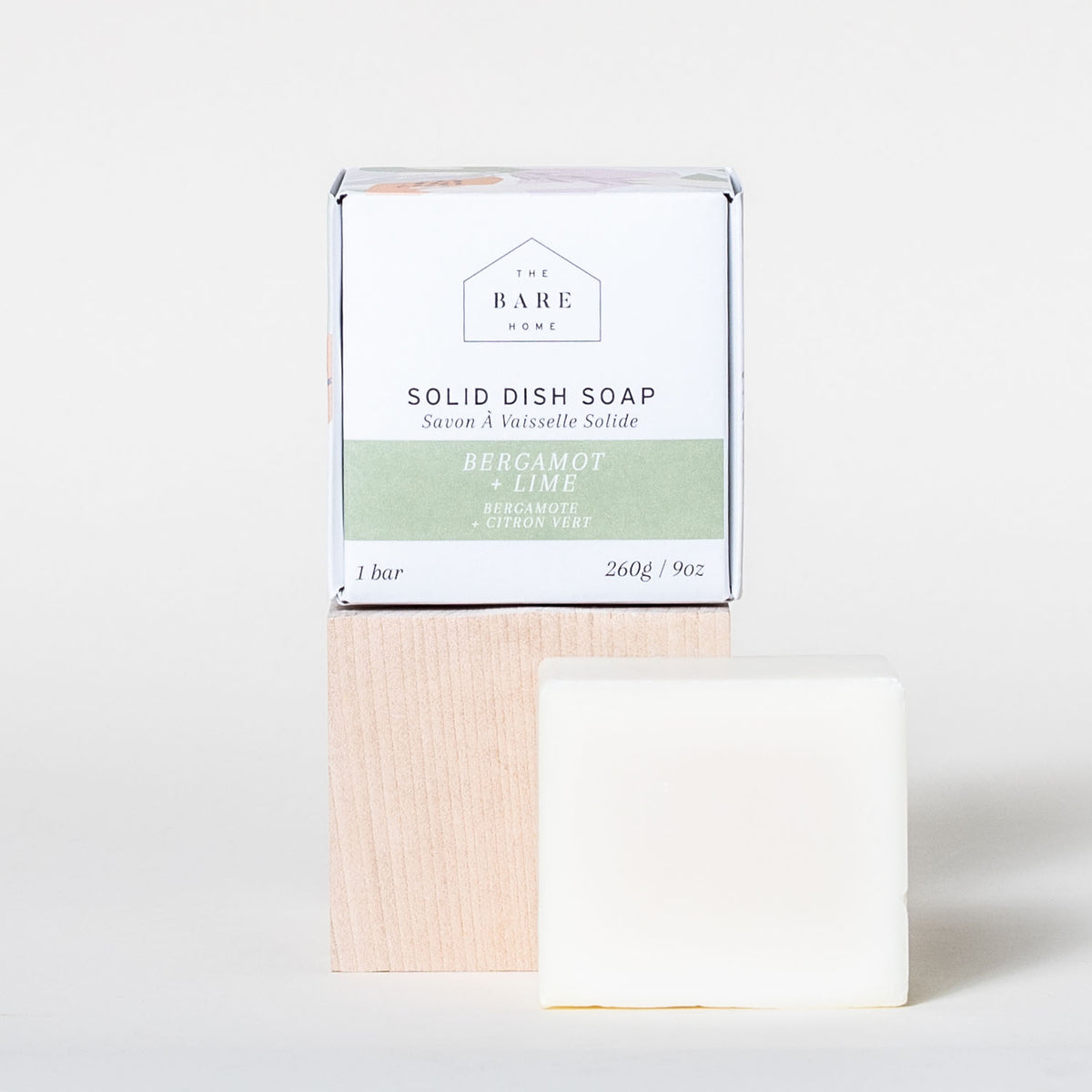 Bergamot + Lime Solid DISH SOAP Bar - Big Cleaning Power