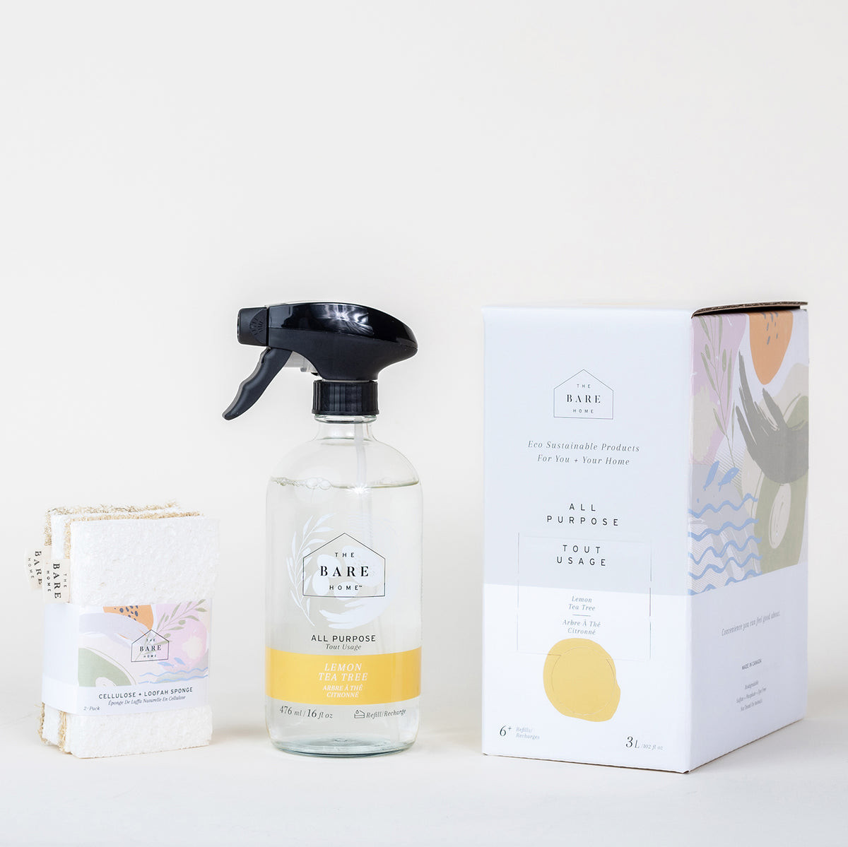 All purpose cleaner 3 litre refill kit - lemon tea tree
