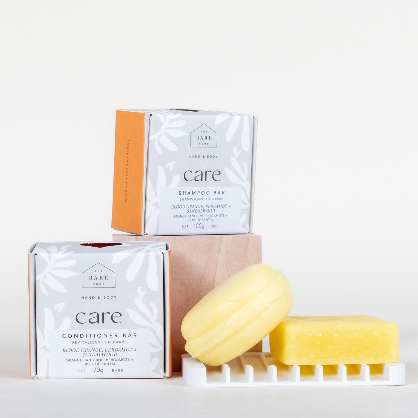 Shampoo + Conditioner Bar Bundle Blood Orange, Bergamot + Sandalwood