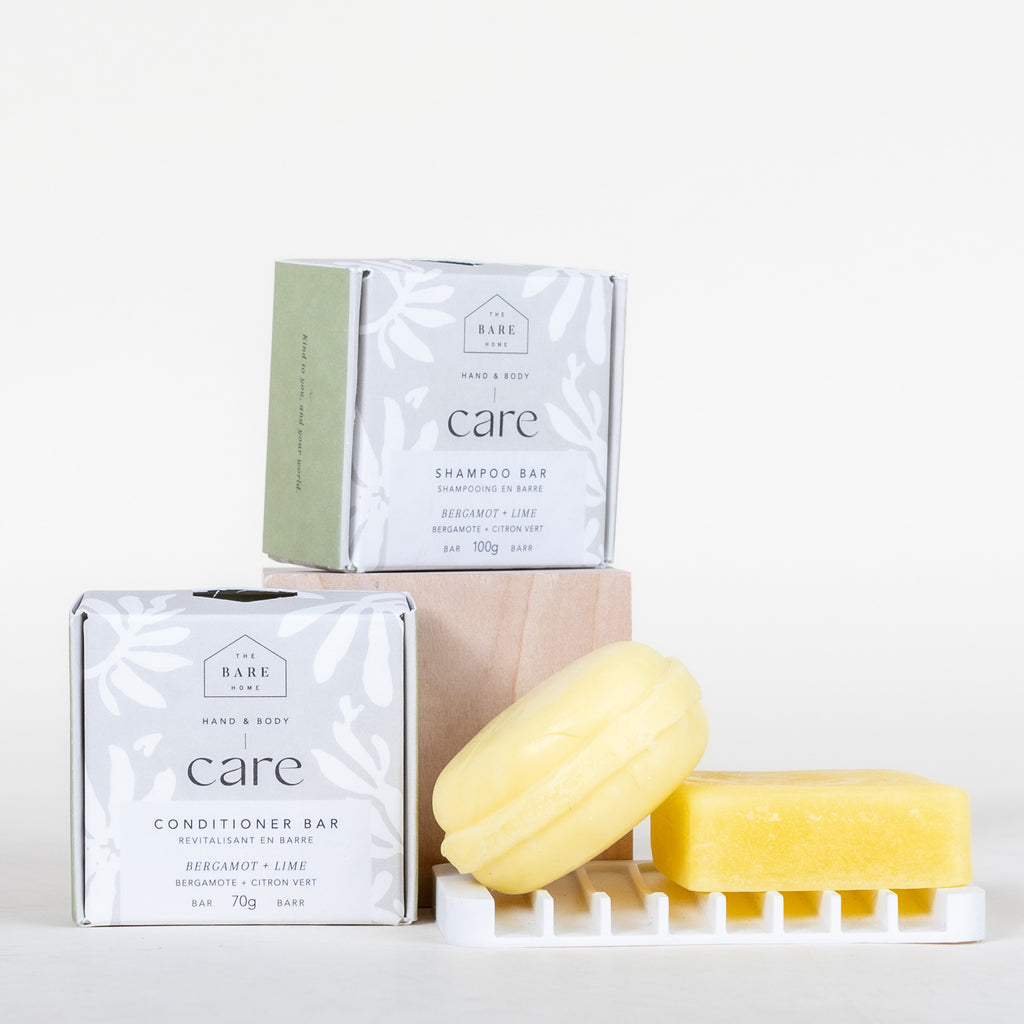 Shampoo + Conditioner Bar Bundle Bergamot + Lime
