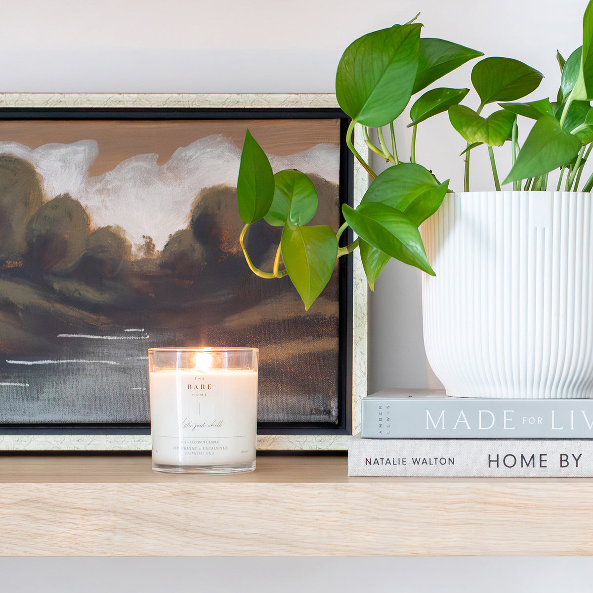 Candle Let's stay home- Blood Orange, Bergamot + Sandalwood
