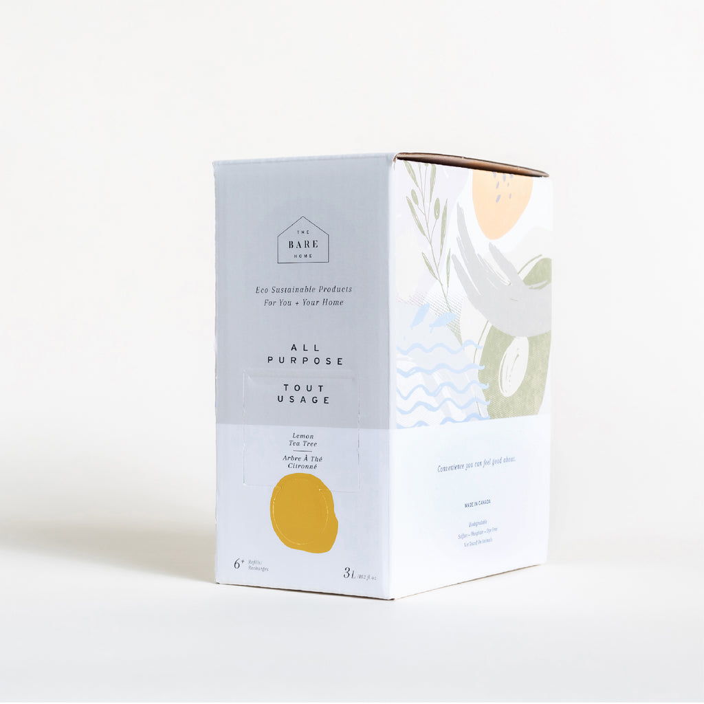 Natural + Refillable + Recyclable All Purpose Cleaner 3 Litre Refill Box
