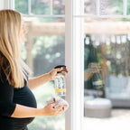 Cleaning window with Natural All Purpose Cleaner