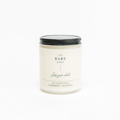 Natural + Sustainable Candle - Peppermint + Eucalyptus