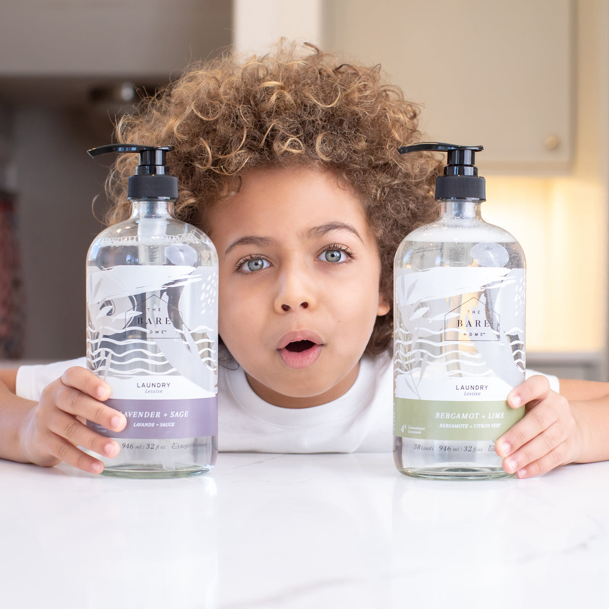 Laundry detergent 3 litre refill box bergamot + lime