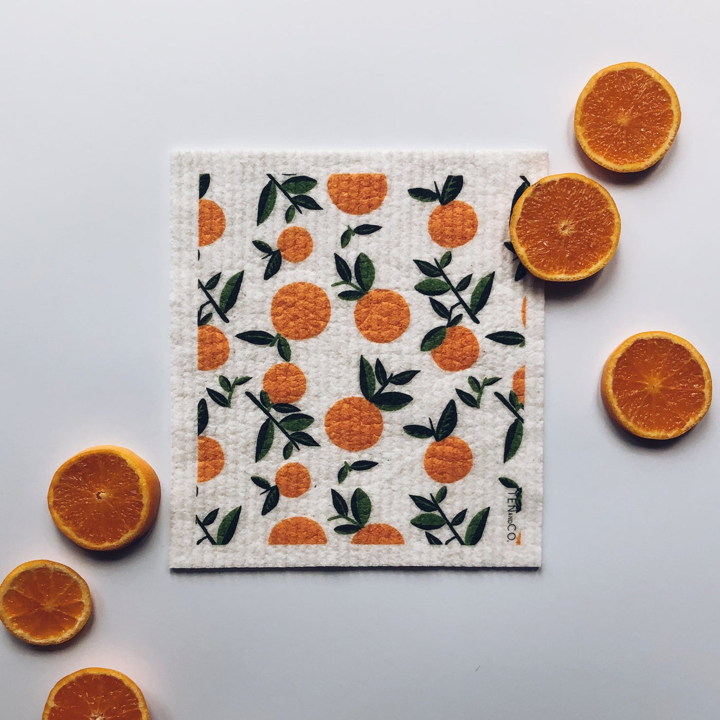 Sustainable Orange Sponge Cloth