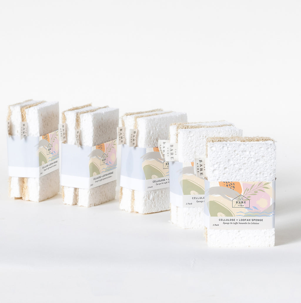 Sustainable Cellulose + Loofah Sponges