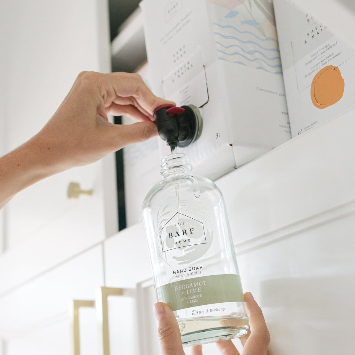 Hand soap 3 litre refill kit - bergamot + lime