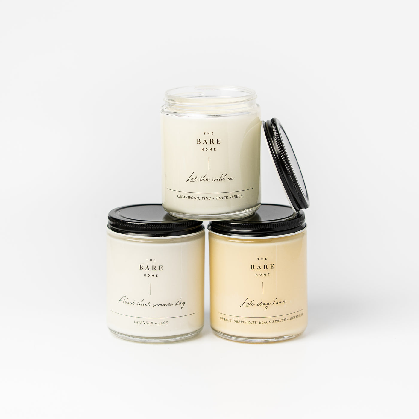Natural + Sustainable Candle Trio