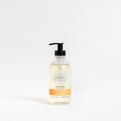 Natural + Refillable Hand Soap in 236ml Glass Bottle