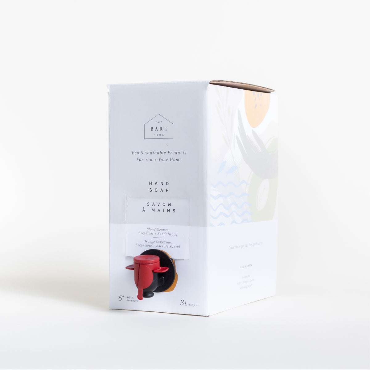 Hand soap 3 litre refill kit - blood orange, bergamot + sandalwood